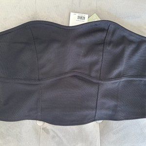 H&M cropped tube top - black, size L